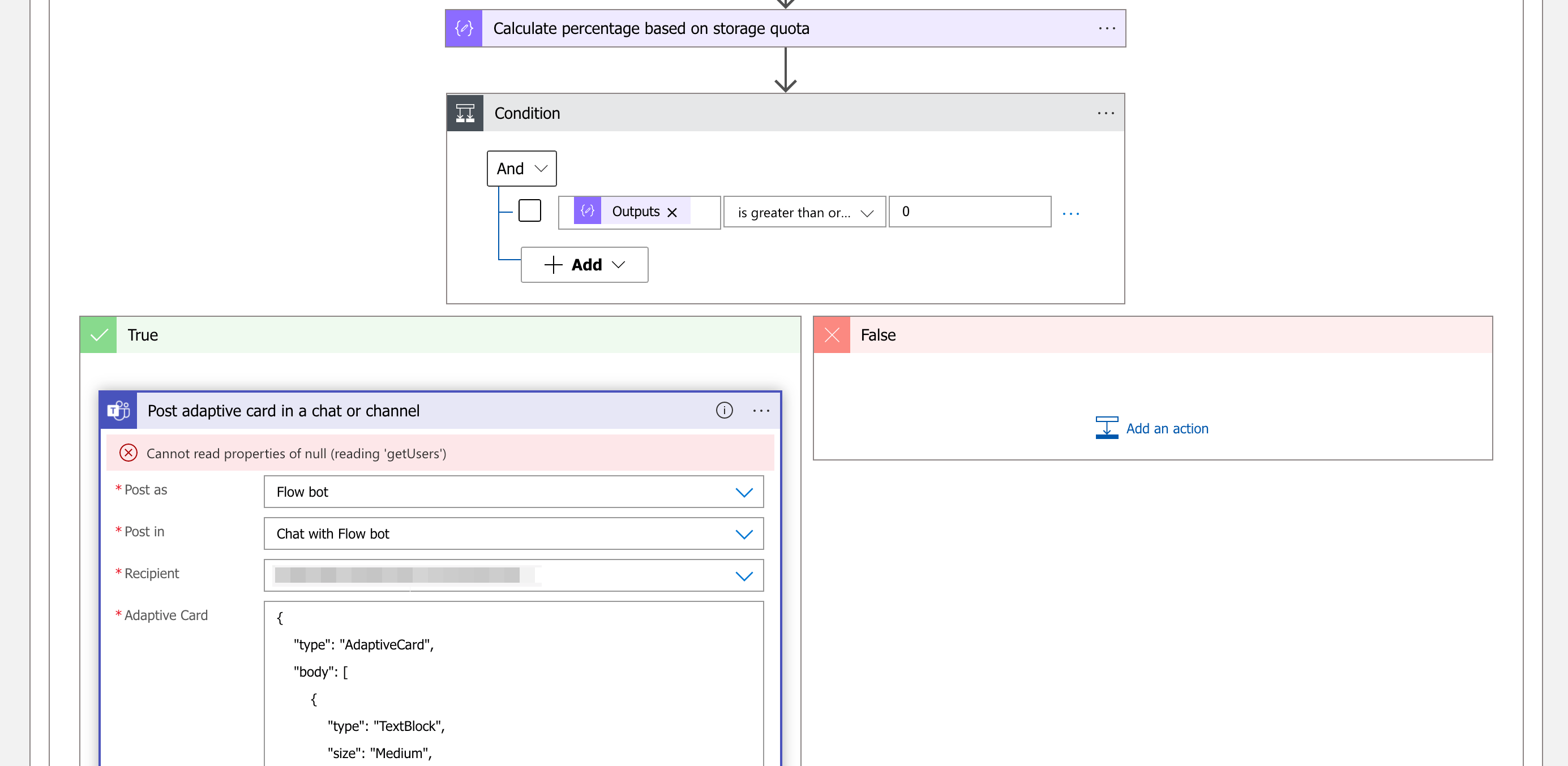 Azure file share usage monitoring with Logic Apps