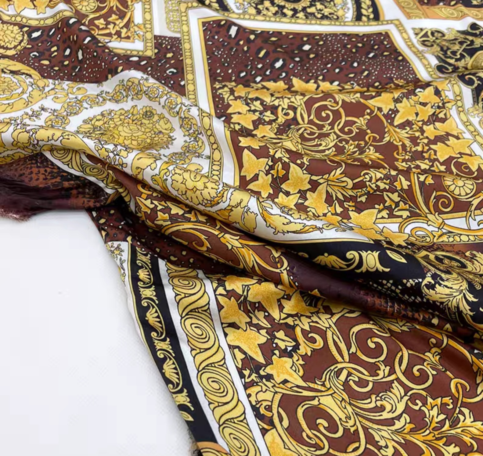 Silk Fabric With Baroque Design,beautiful Silk Fabric ⋆ Gucci Silk Twill
