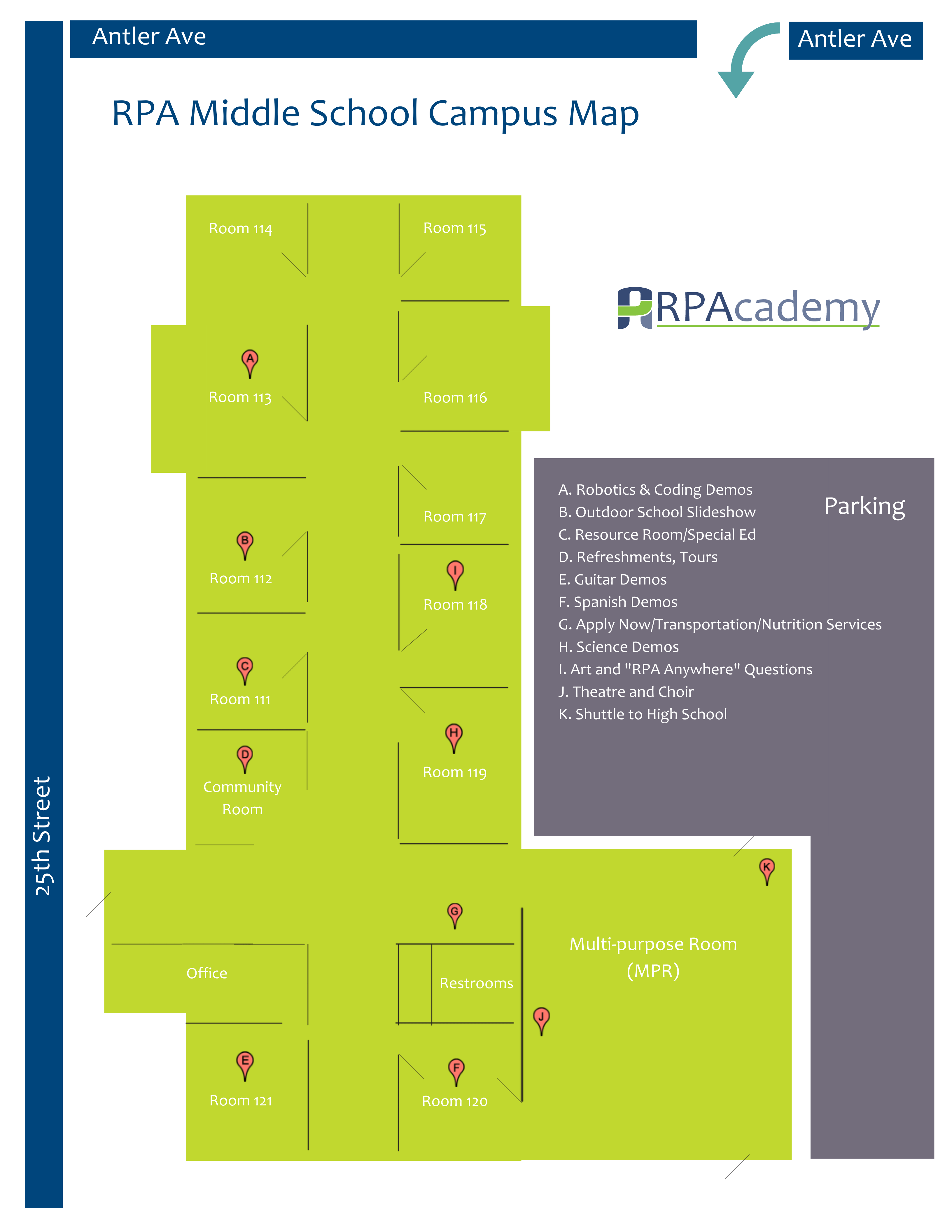 Middle School Map Redmond Proficiency Academy