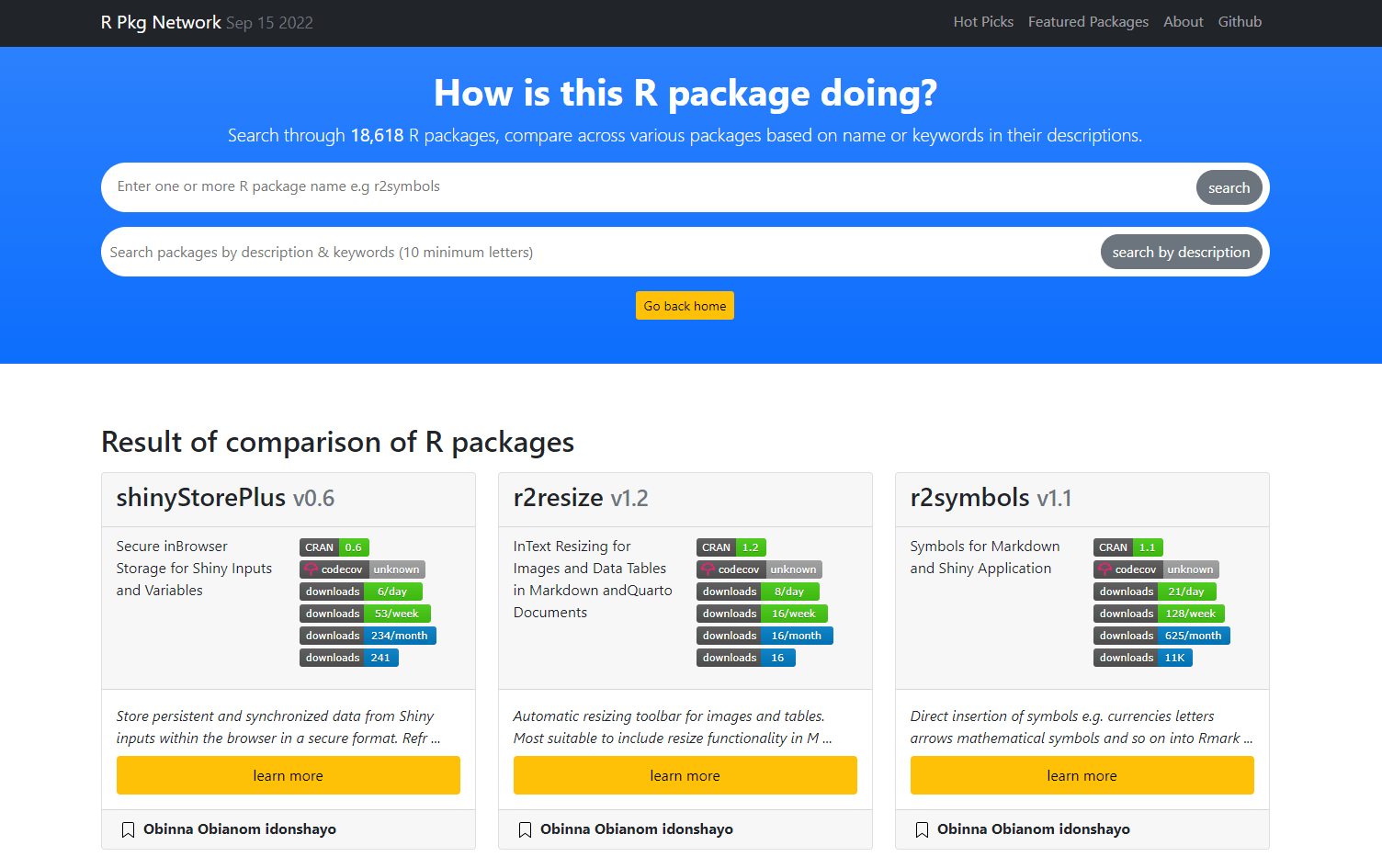 R Package Stats, Search and Tutorials Oldest R packages