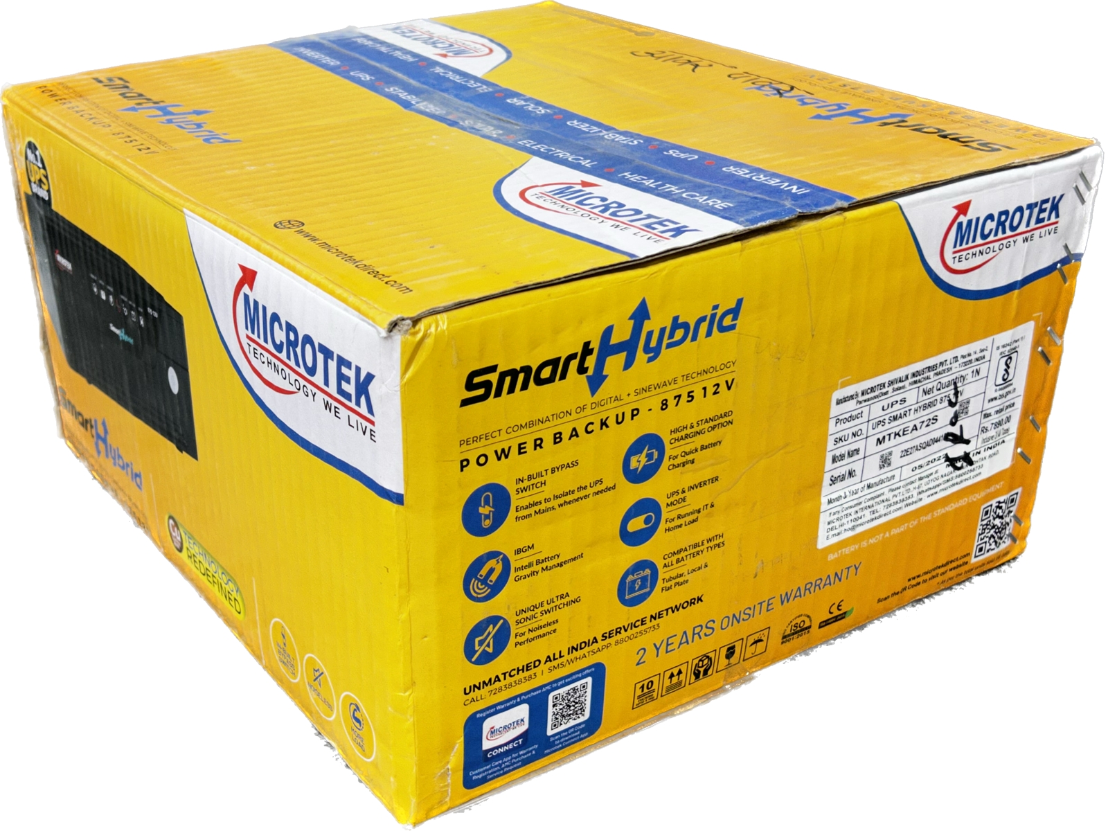 Microtek Smart Hybrid UPS 875 12V Sine Wave RPS