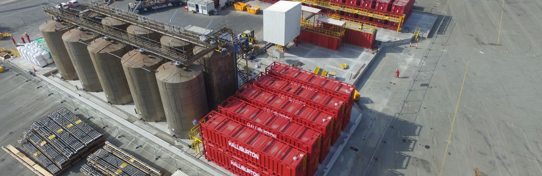Shorebase Operation Liquid Mud Plant for Halliburton & Exxon Mobil