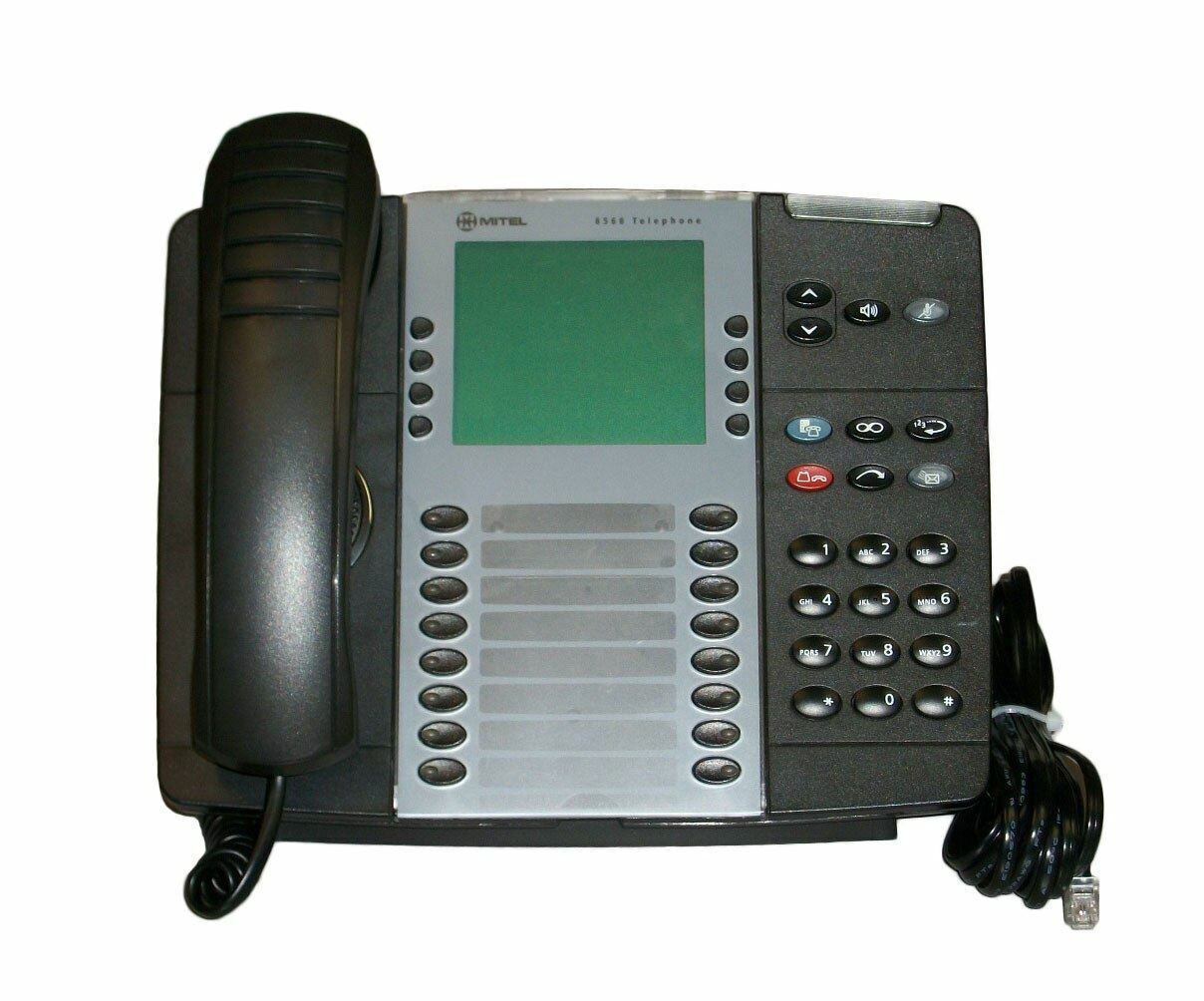 Mitel 8568 Digital Phone - Black - RQ Communications