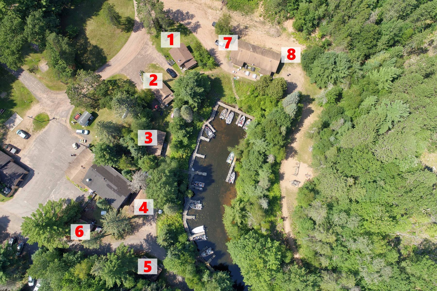 Hayward, Wisconsin Fishing Resort Chippewa Flowage Cabins