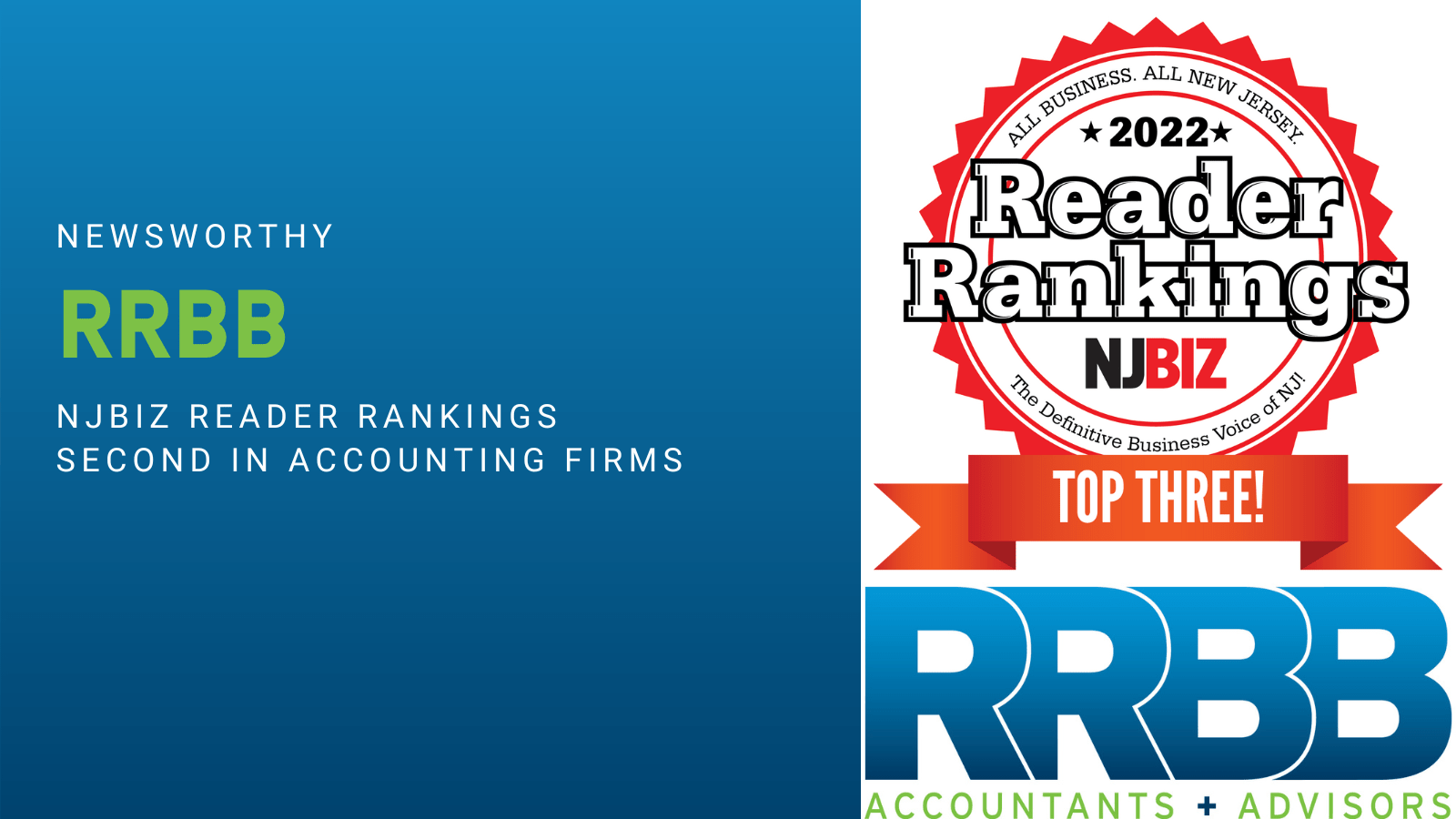 Top Three Accounting Firms in New Jersey for 2022 Includes RRBB