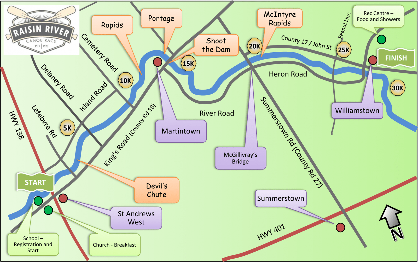Raisin River Canoe Race Camping and Recreation Raisin Region