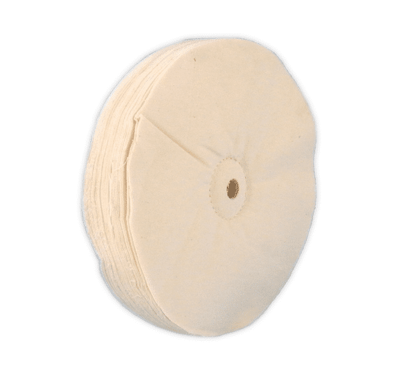 White Muslin Cloth NonStitched Buffing Wheel R R Impex
