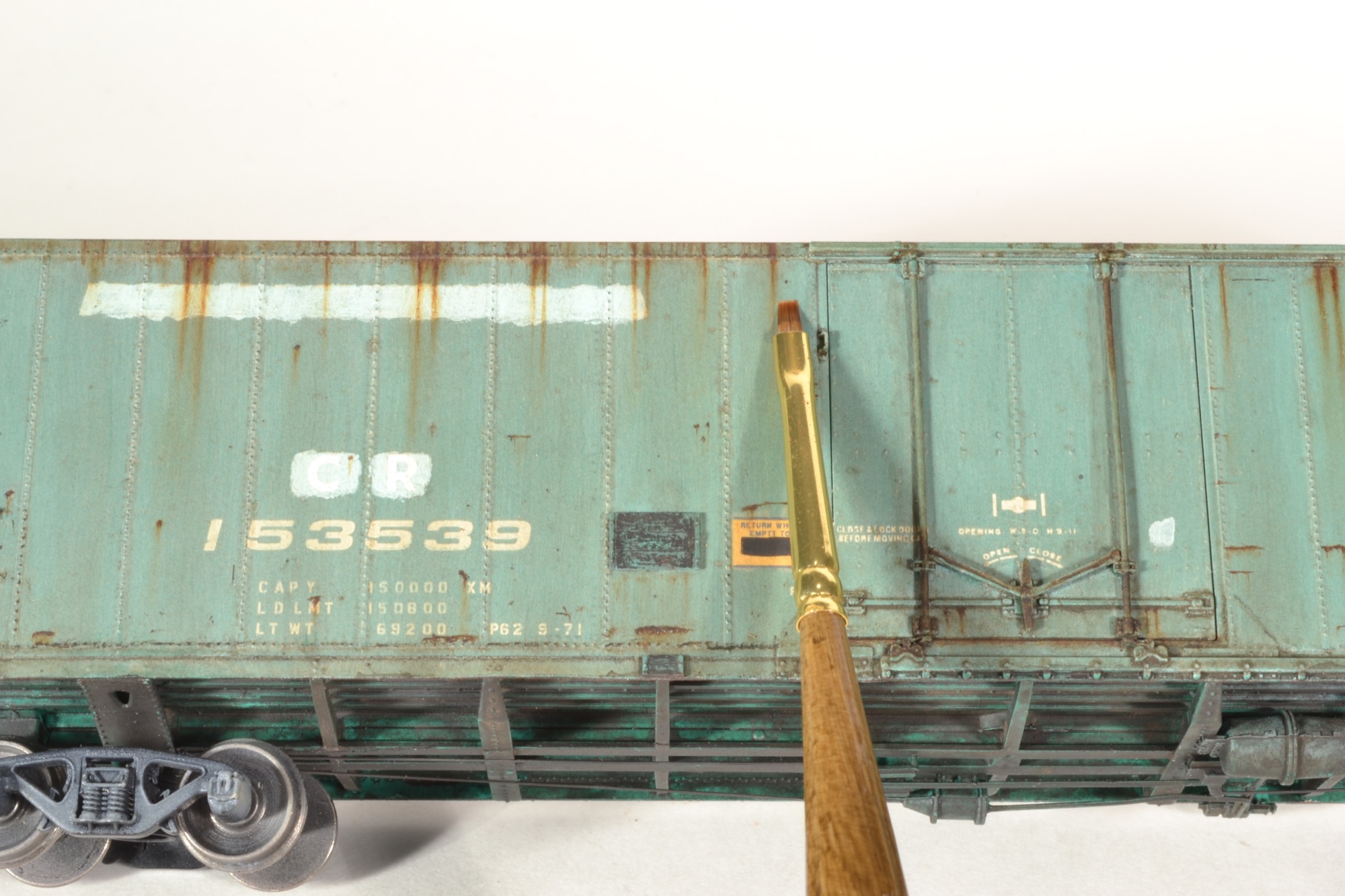 HO O SCALE WEATHERING RUST STAIN DECALS WEATHERED BOXCAR TRAILER