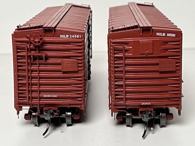 ExactRail Milwaukee 40foot Ribside Boxcars Railroad Model Craftsman