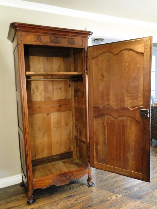 Antique Country French Armoire Wardrobe Closet Provincial One Door
