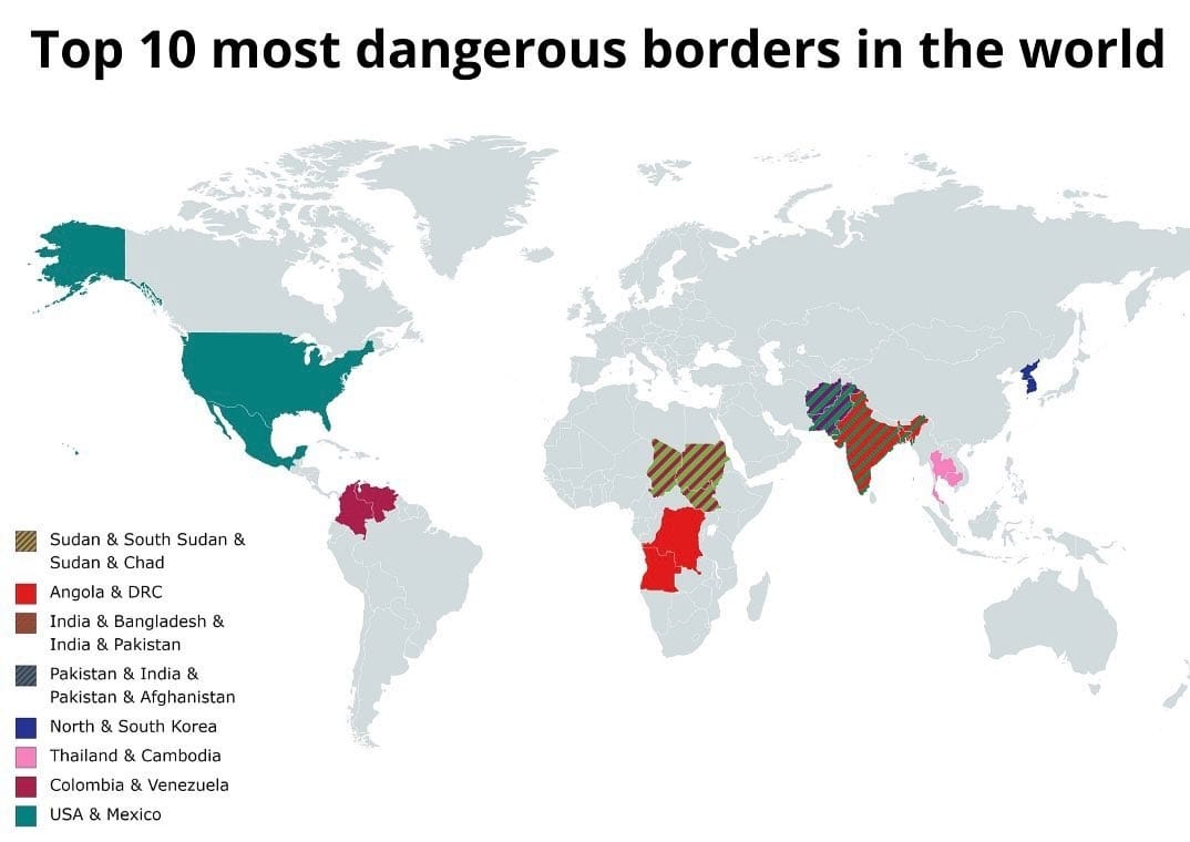 Top 10 Most Dangerous Borders in the World