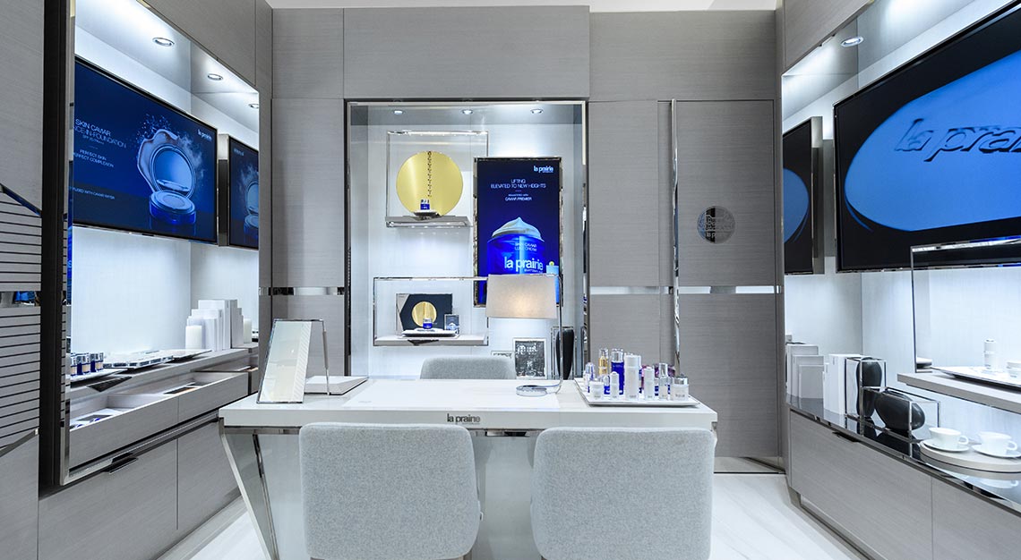 La Prairie unveils a reimagined concept store at Takashimaya Shopping