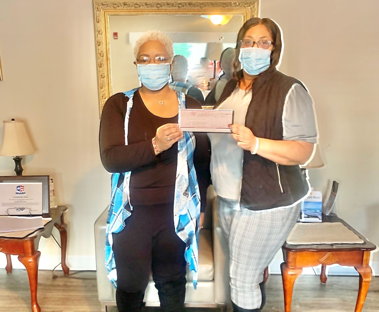 RRSpin RRCI service club makes donation to Carolina Rest Home