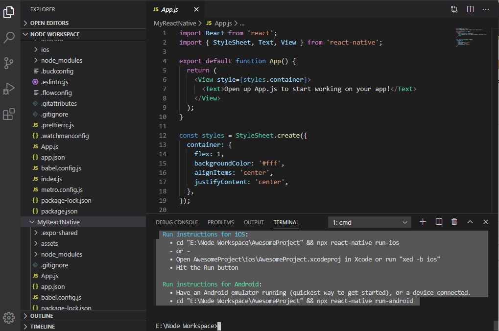 React Native Environment Setup RRTutors