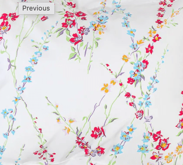 Porthault CeriseGreen Brindilles Boudoir Pillow — R. Runberg Curiosities