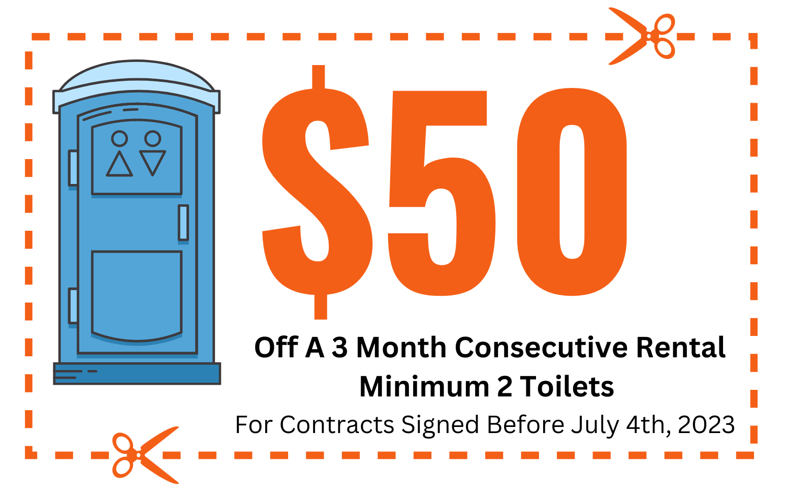 Porta Potty Rental Portable Toilet in Midland TX RR Waste & Septic