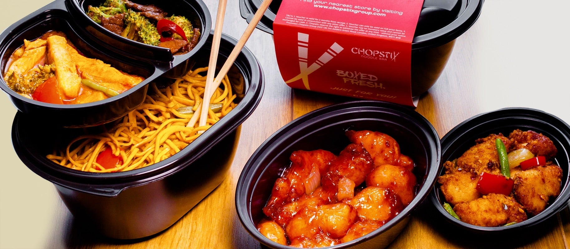 Chopstix Noodle Bar Manchester delivery from Piccadilly Order with