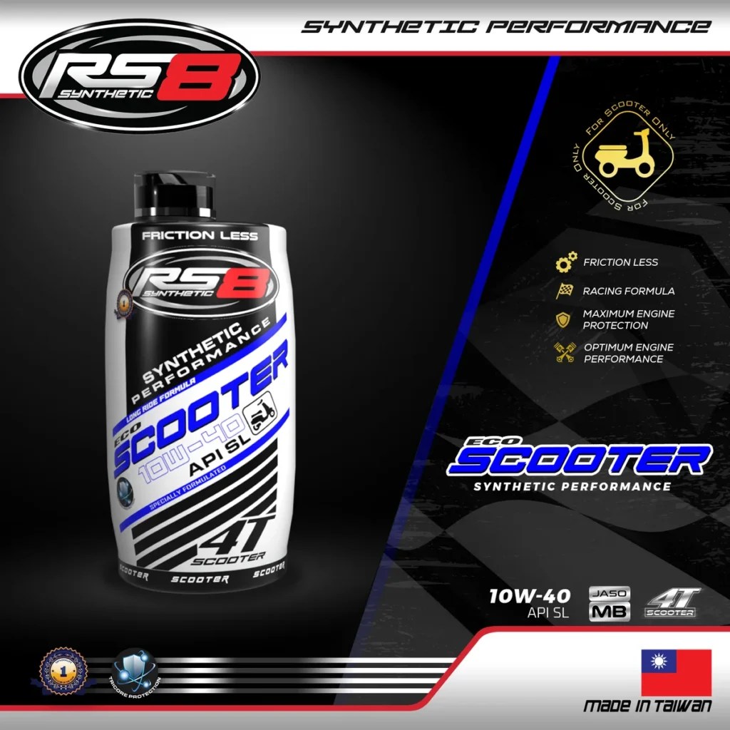 RS8 SCOOTER GEAR OIL 80W90 FULLY SYNTHETIC RS8
