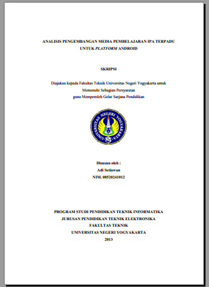 Penulisan Skripsi – Studi Kasus Pendidikan Teknik Informatika | Rsa Research Team