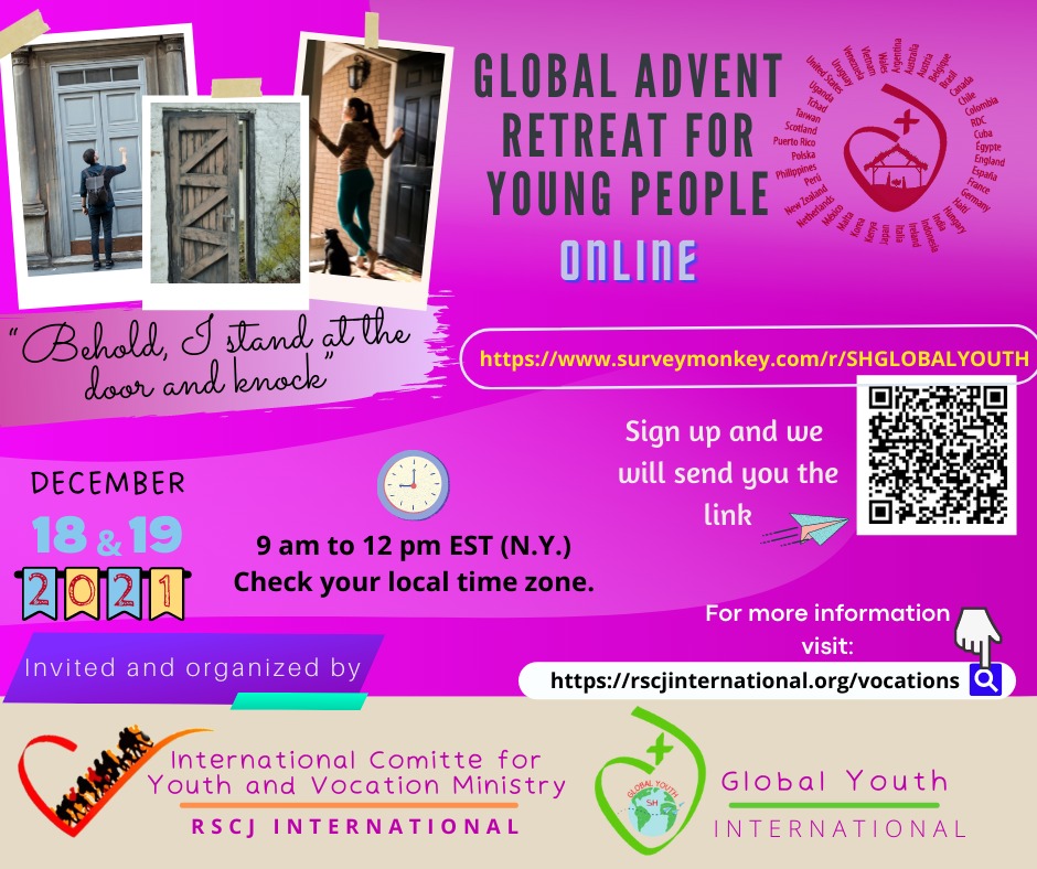 Online Advent Retreat for Young Adults December 1819, 2021 RSCJ
