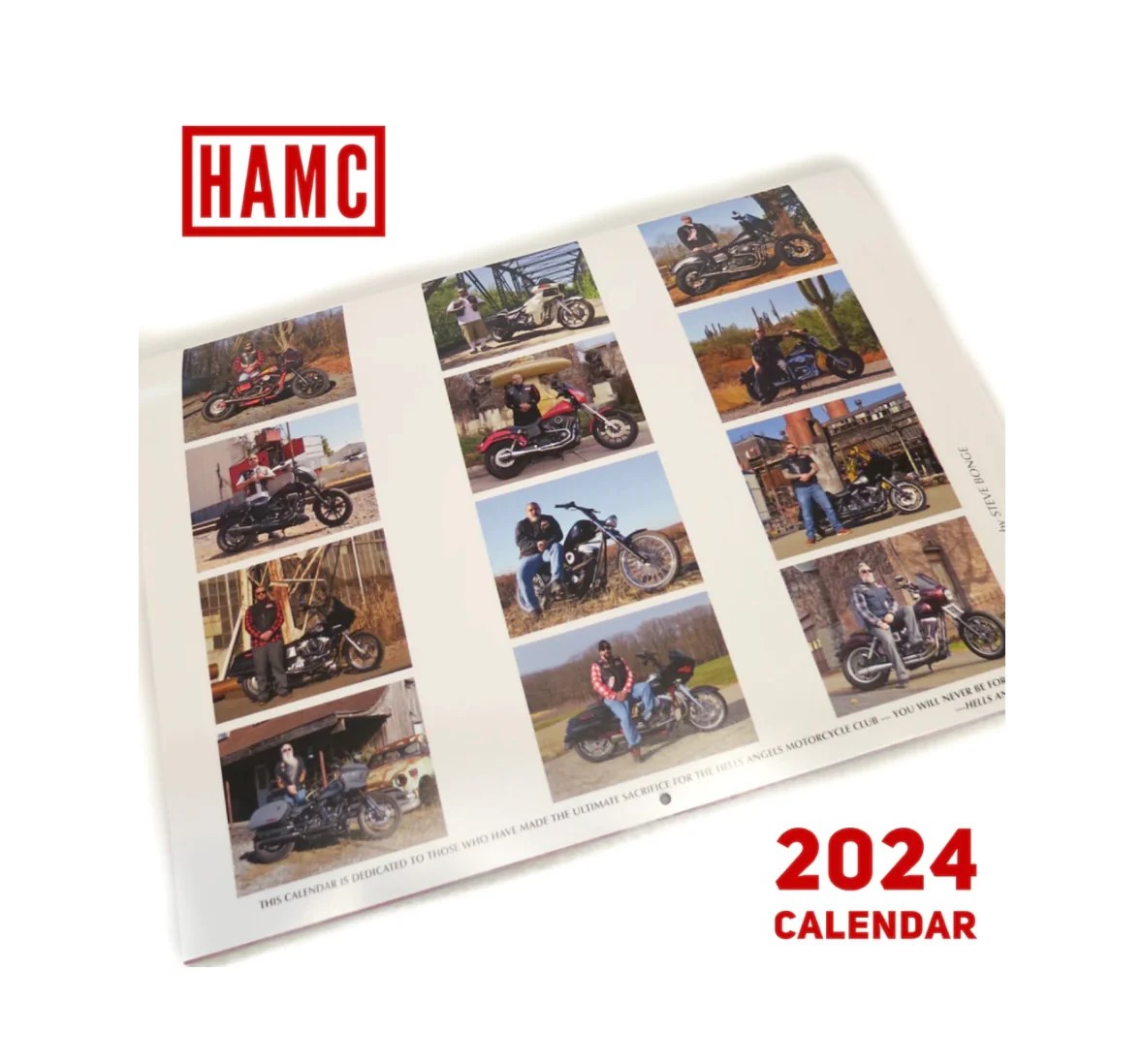 2024 Hells Angels Forever Calendar RSIDE 81 Support Gear