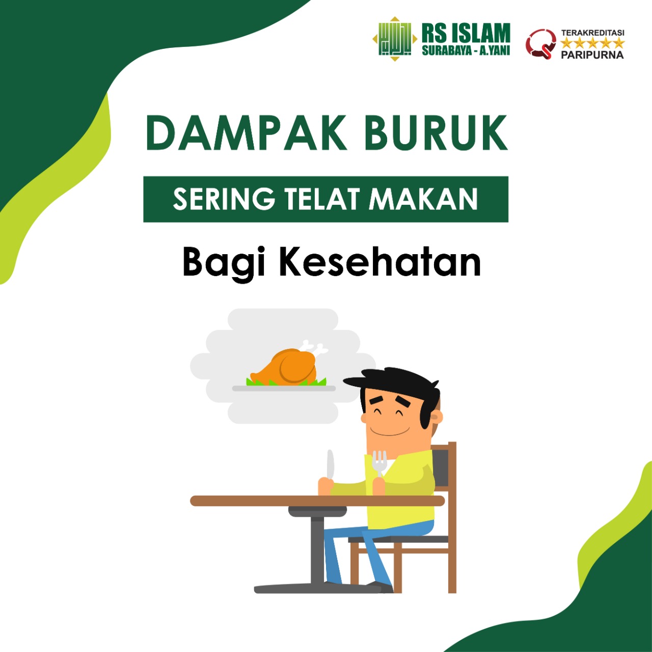 Dampak Buruk Telat Makan – RS Islam Surabaya