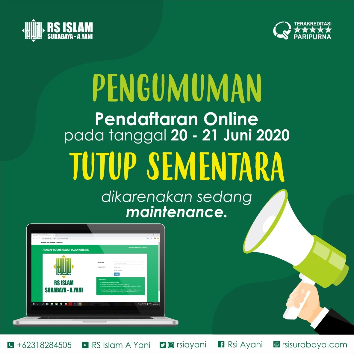 √ Pendaftaran Online Rsi A Yani Surabaya