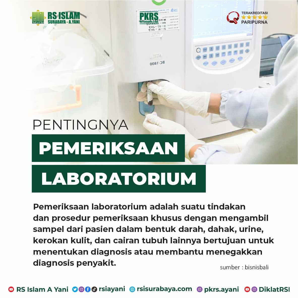 Pentingnya Pemeriksaan Laboratorium RS Islam Surabaya