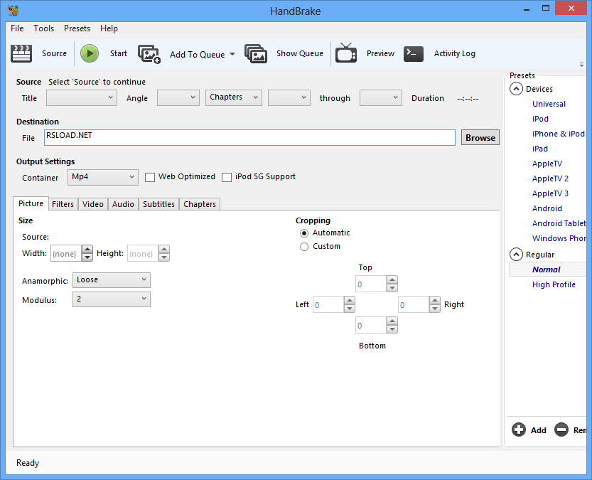 Скачать HandBrake 1.8.1 на Русском бесплатно