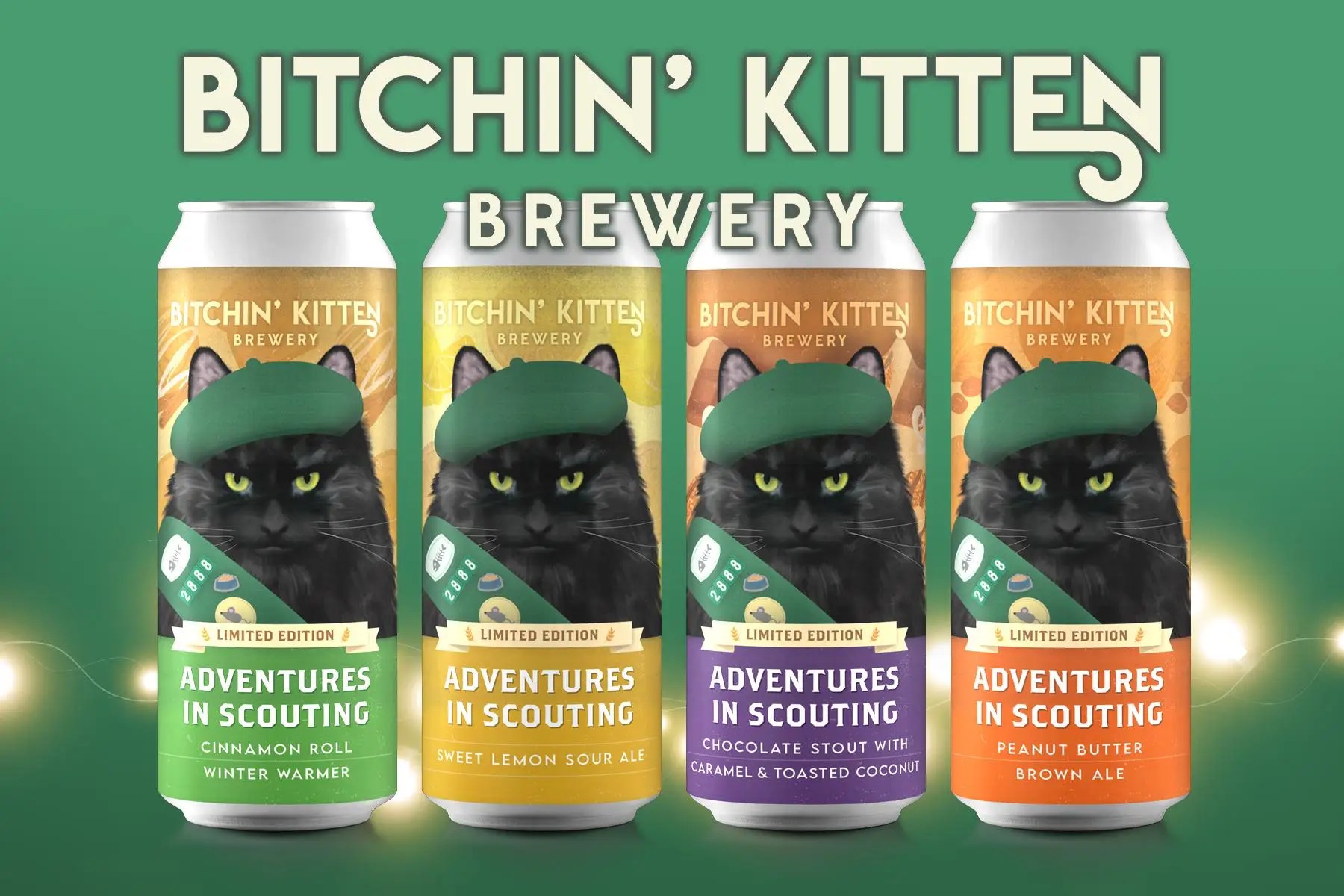 Beer And Cookies Are A Purrfect Match For Bucks County’s Cat-Themed Brewery And A Local Girl Scout Troop 2 Beer Logo - Bucks County Beacon - Beer and Cookies Are a Purrfect Match for Bucks County’s Cat-Themed Brewery and a Local Girl Scout Troop