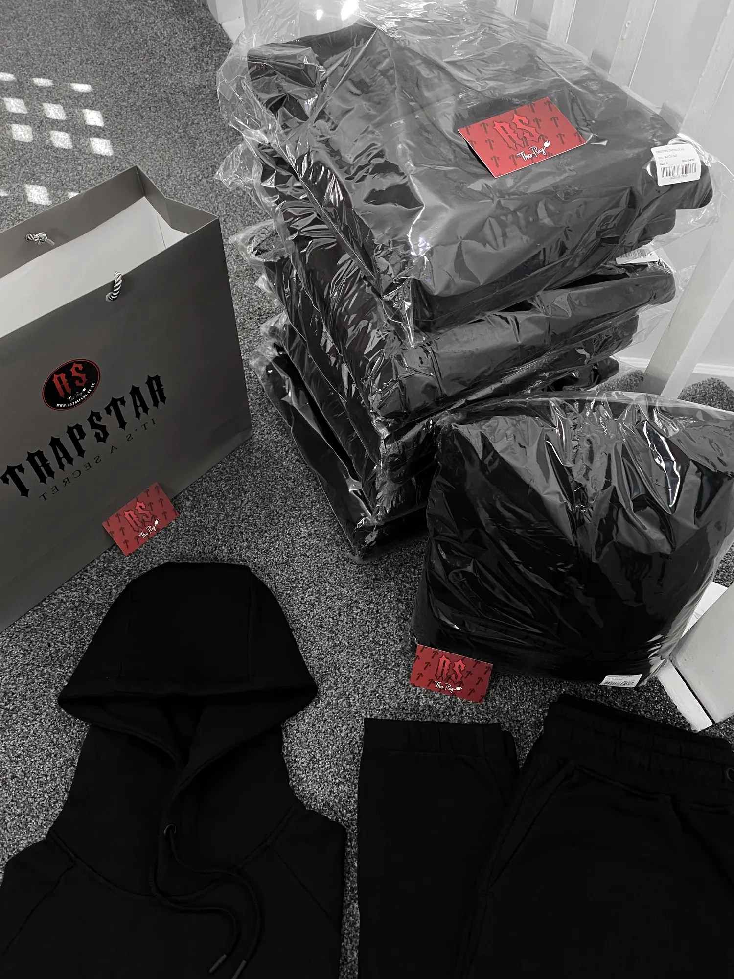 Trapstar Chenille 2.0 Tracksuit Blackout RSThePlug