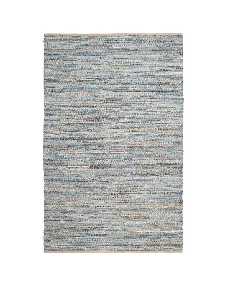 Boho Flatweave Blue/Natural Rug 6' x 9' RSVP Party Rentals Rugs