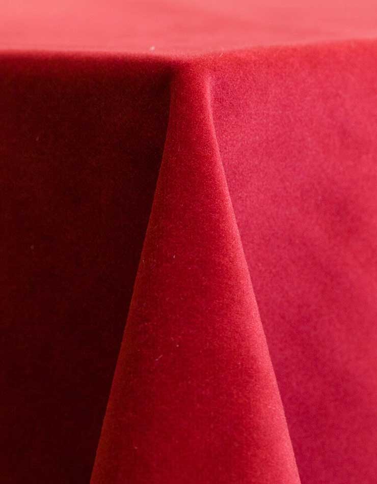 Red Velvet RSVP Party Rentals Linen