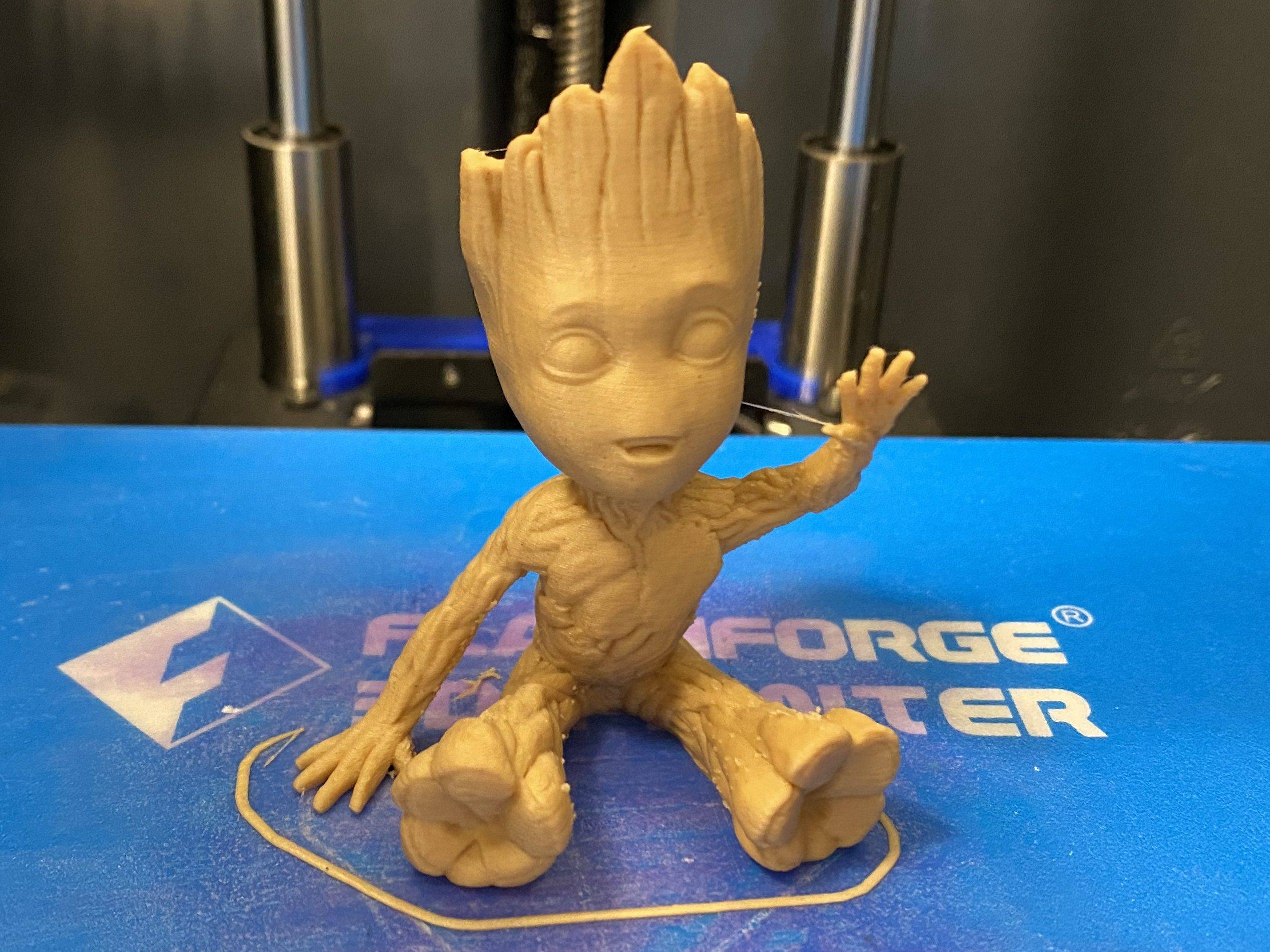 Flashforce Creator Pro 2 First print with wood PLA filament