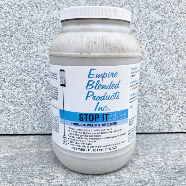 StopIt Hydraulic Cement Quick Setting for Leak Repairs RT7