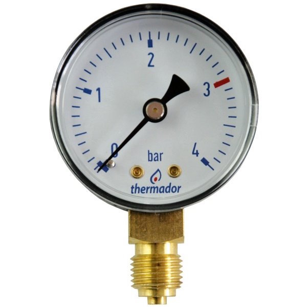 Pressure gauge 4 bar Ready to Burn