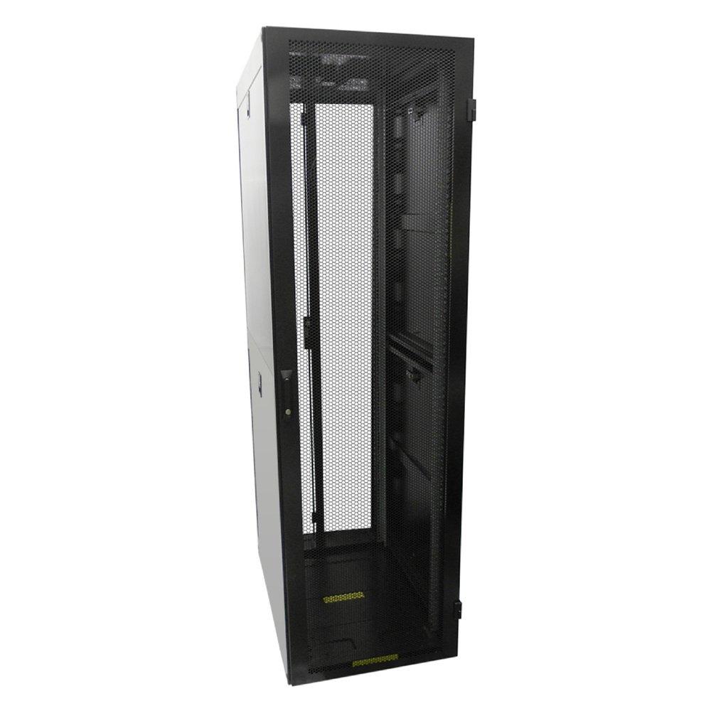 42U 1000 MM Depth Full Size Server with Fan Tray, Black RTC