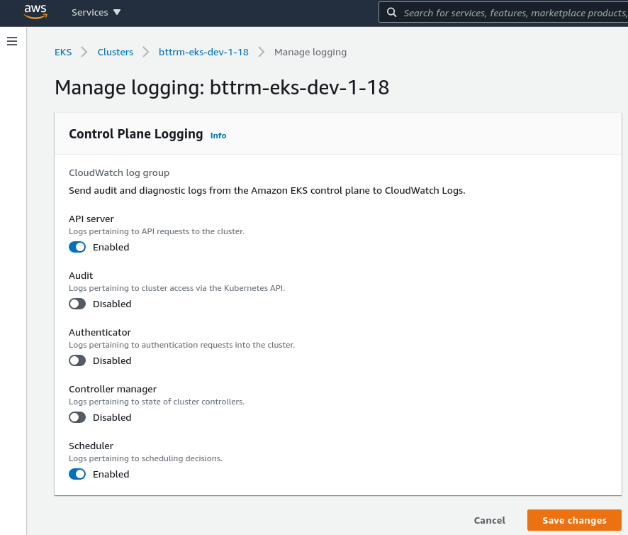AWS Cost Explorer costs checking on the CloudWatch Logs example