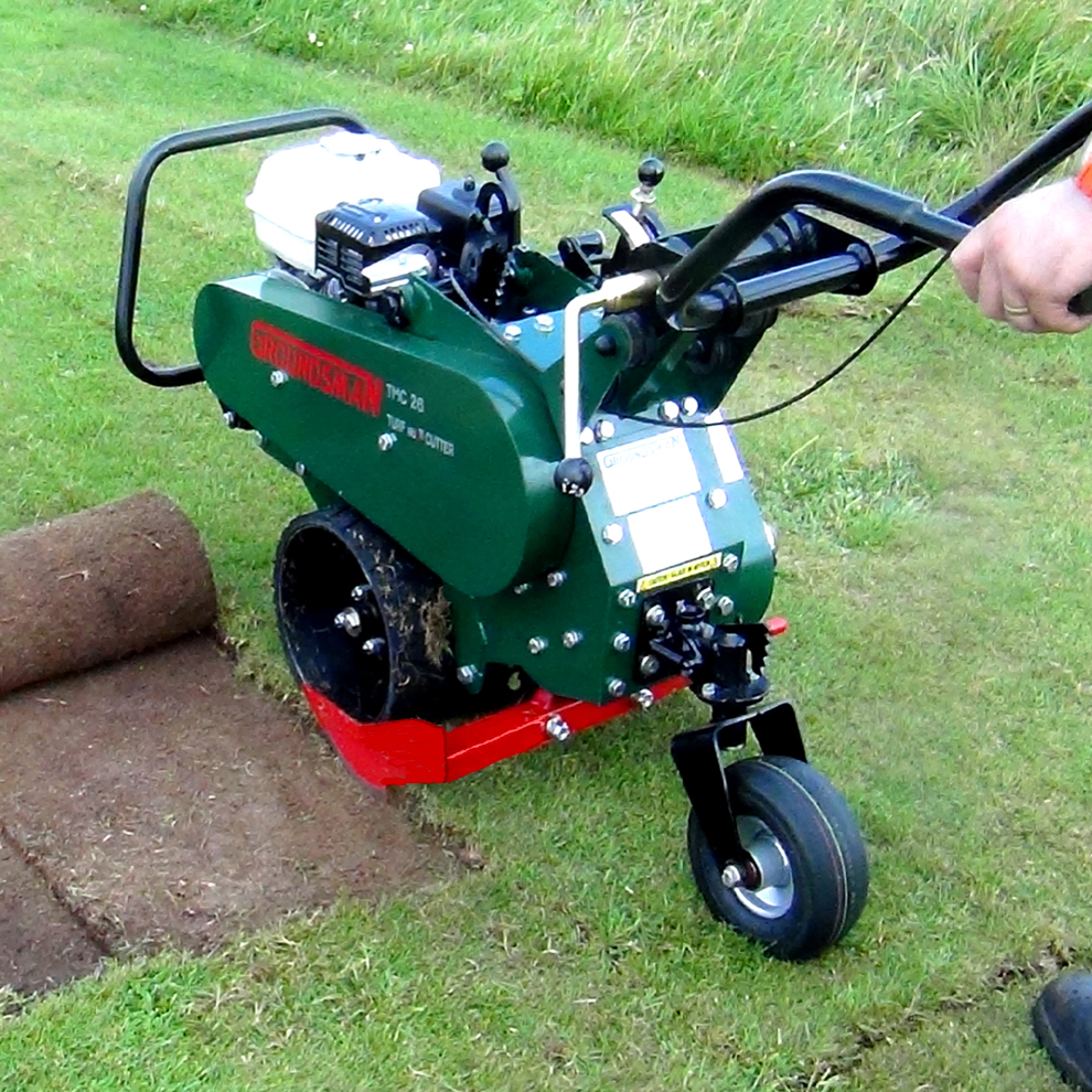 Groundsman TMC26 Turf Cutter Available for Hire at RT Machinery.