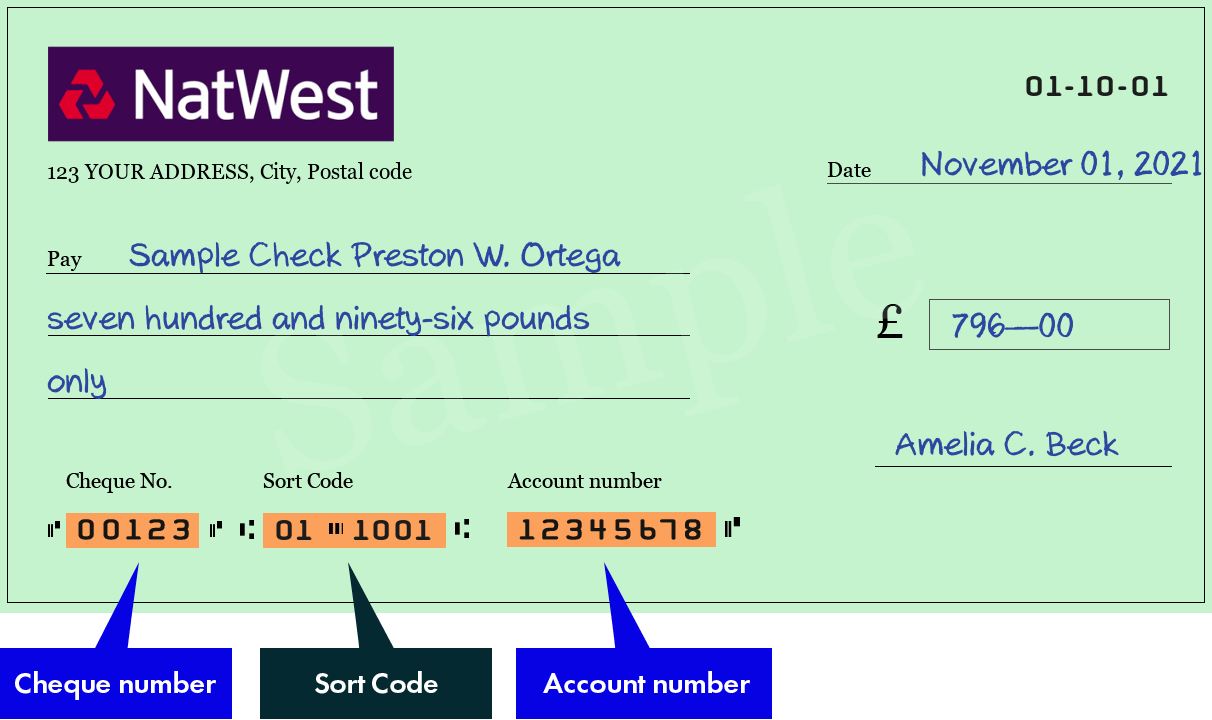 Sort Code 011001 of National Westminster Bank plc in Chatham