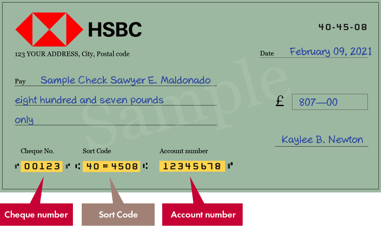 Sort Code 404508 of Hsbc Bank plc in Uxbridge