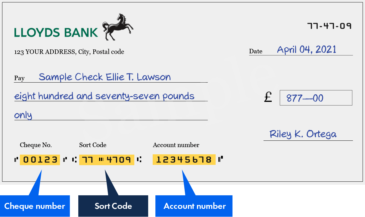 Sort Code 774709 of Lloyds Bank International Limited in St. Helier
