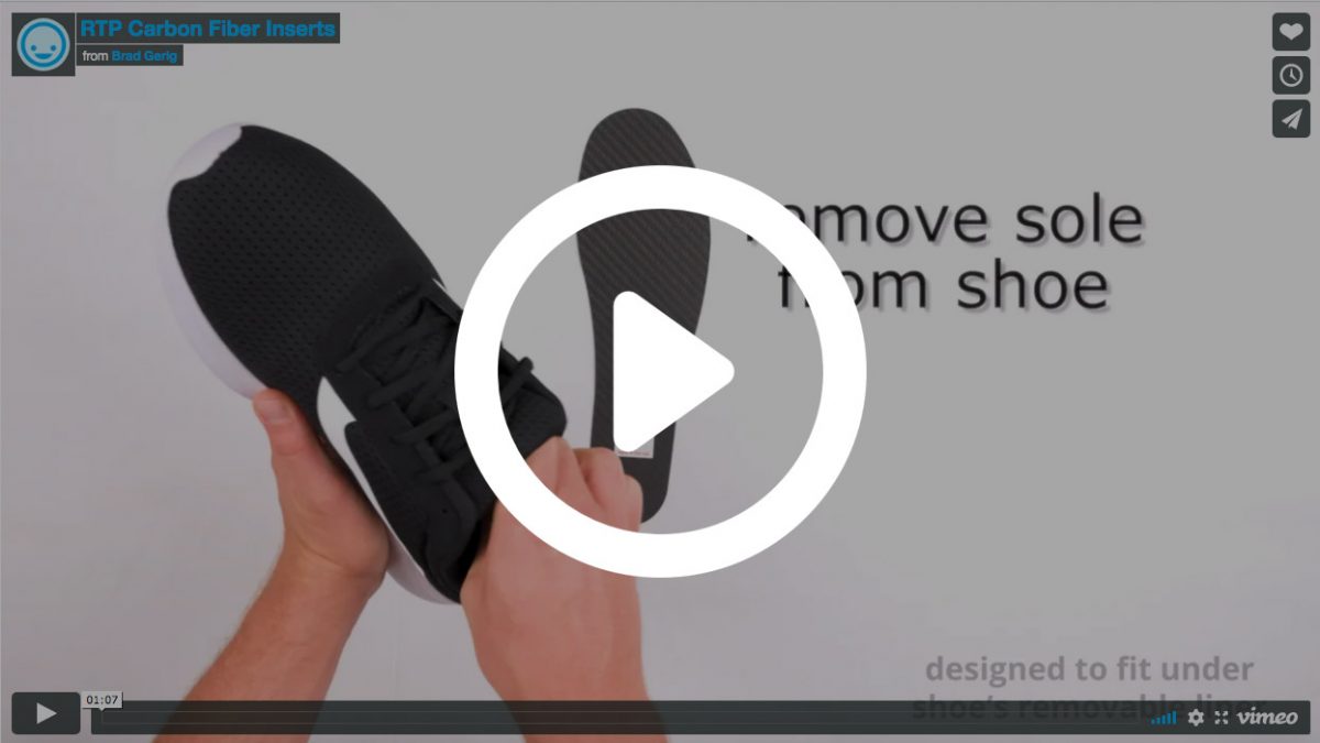 SemiRigid Carbon Fiber Inserts RTP Fast Return to Play Carbon