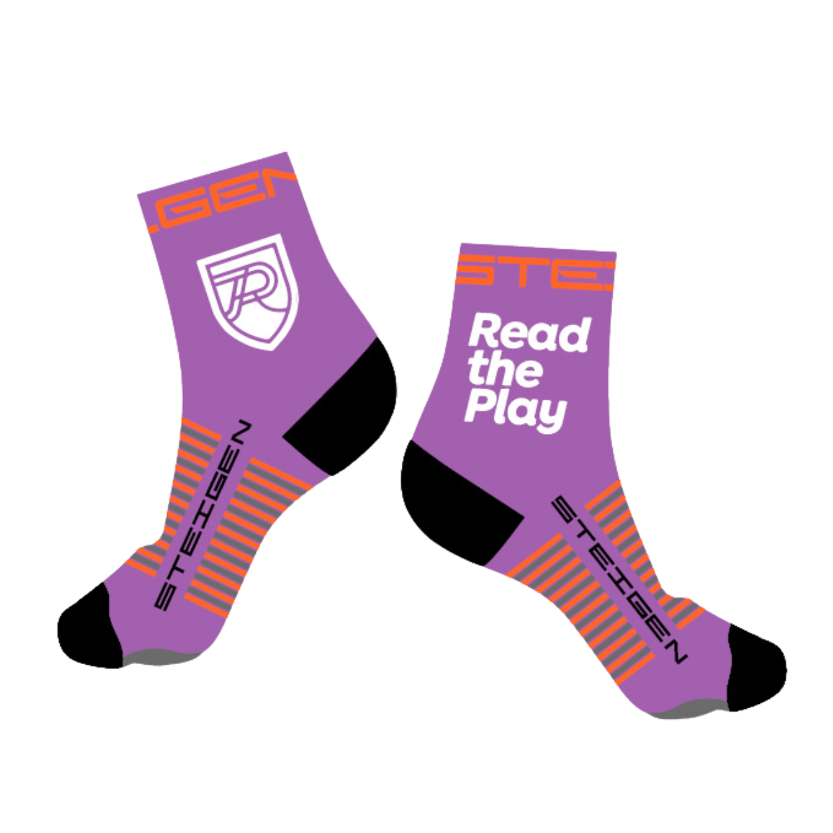 Purple socks Read the Play Sole Mates