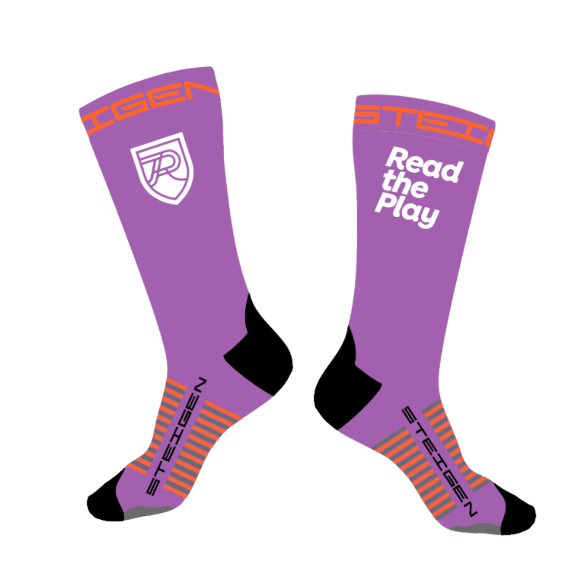 Purple socks Read the Play Sole Mates