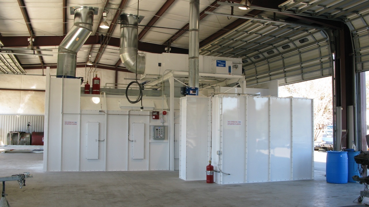 EZ Modified Downdraft Paint Booth RTT Engineered Solutions