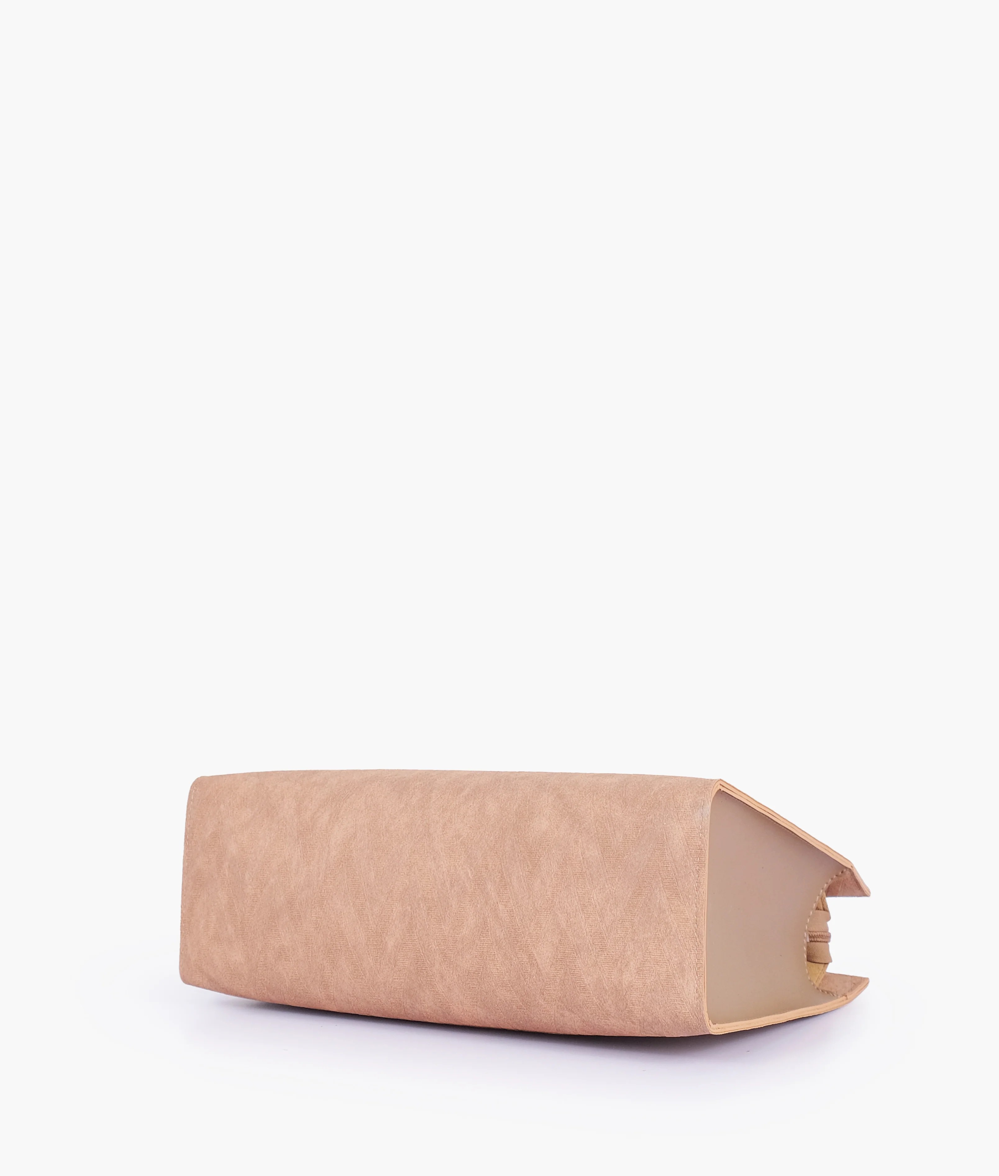 Coffee zigzag pattern tote RTW Creation