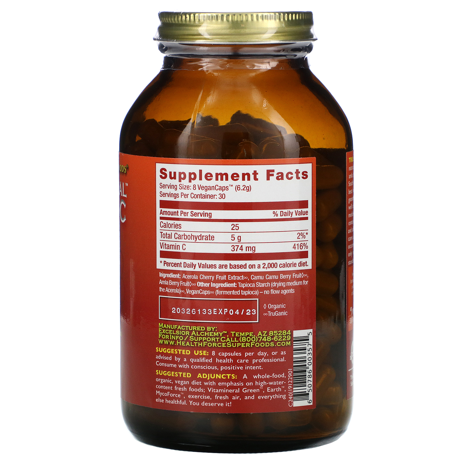 HealthForce Superfoods, Truly Natural Vitamin C, Version 3
