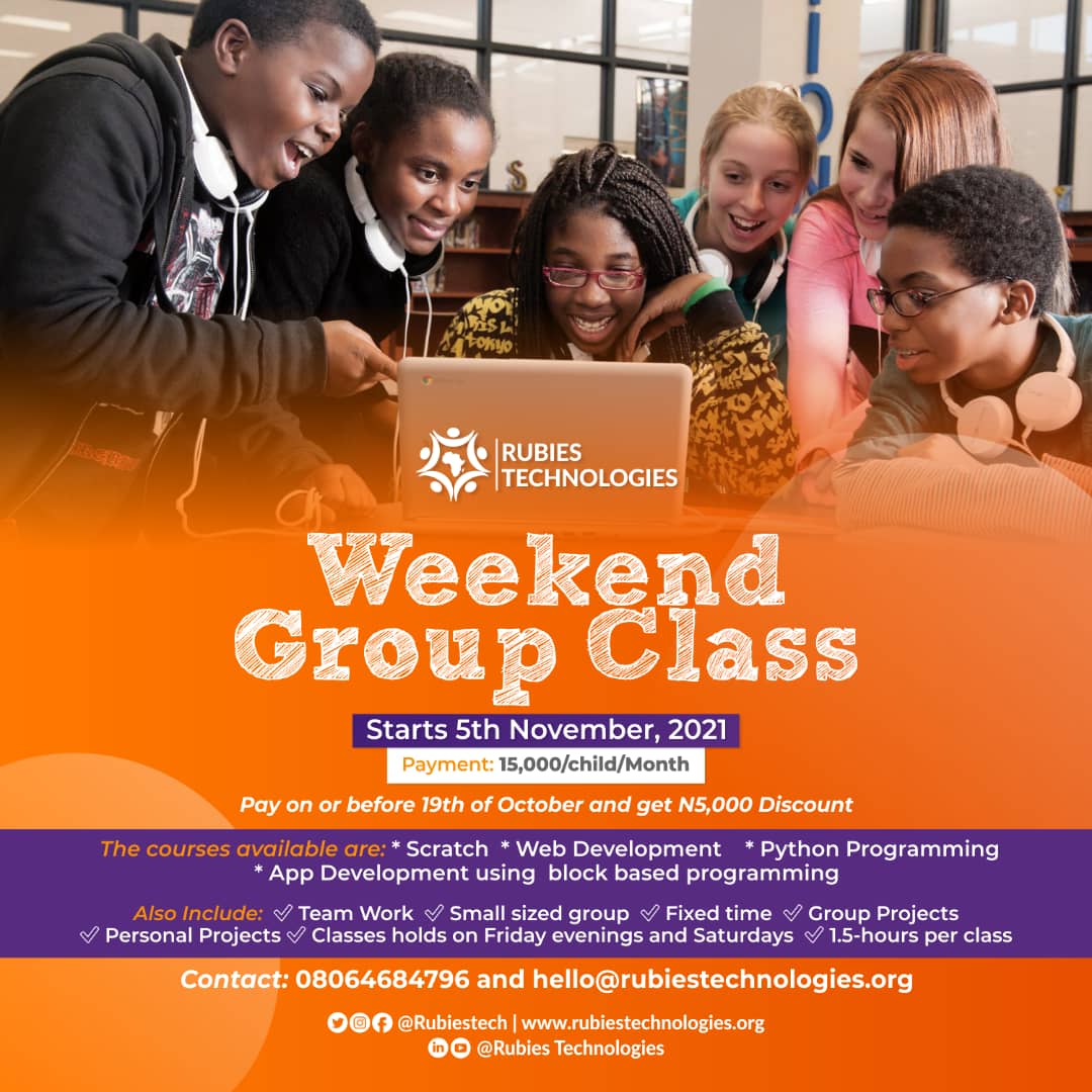 Tech Education for Kids and Teens Weekend Group Class