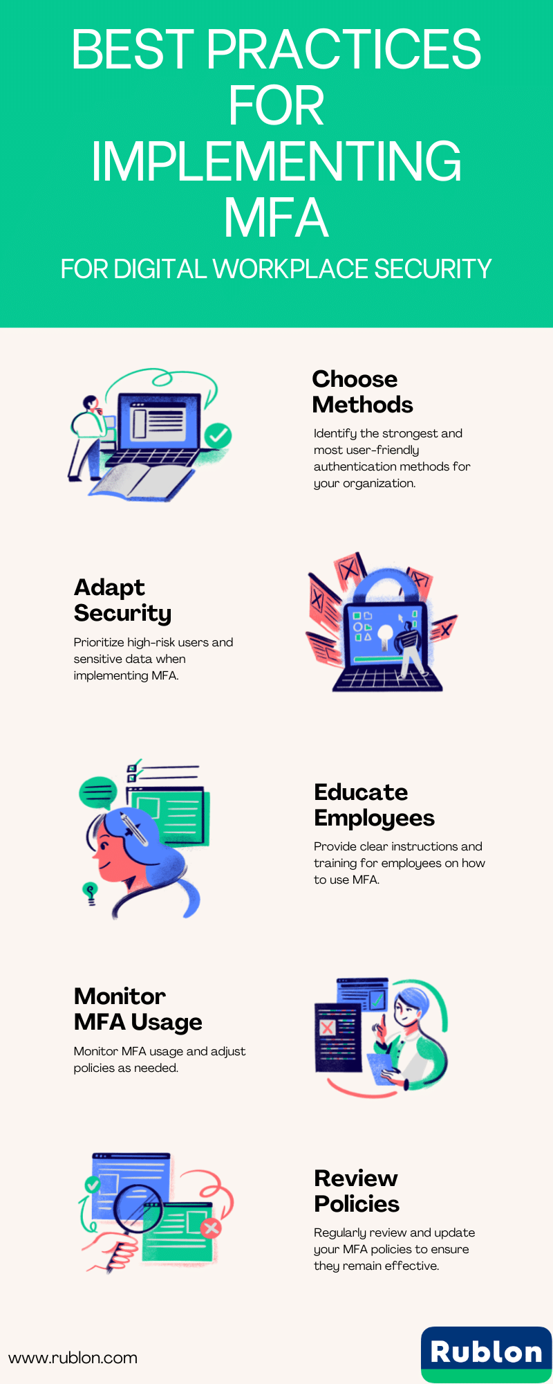 Improving Digital Workplace Security With MFA Rublon